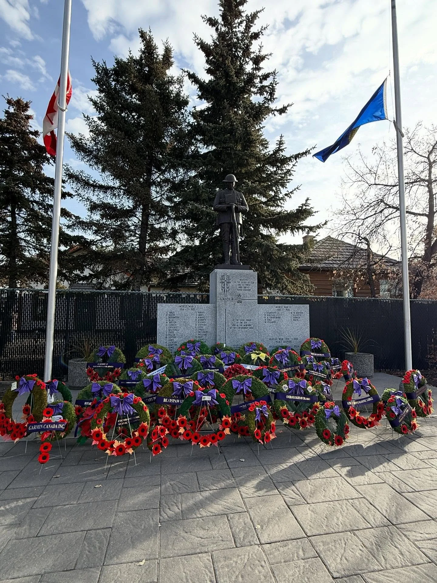 Thank you to @cochranelegionmenofvisionbr15 and @townofcochrane for having Councillor Kochan and I as part of your Remembrance Day ceremony. 

May we always remember the bravery, sacrifice, and hope of those who fought for the peace we cherish today.
