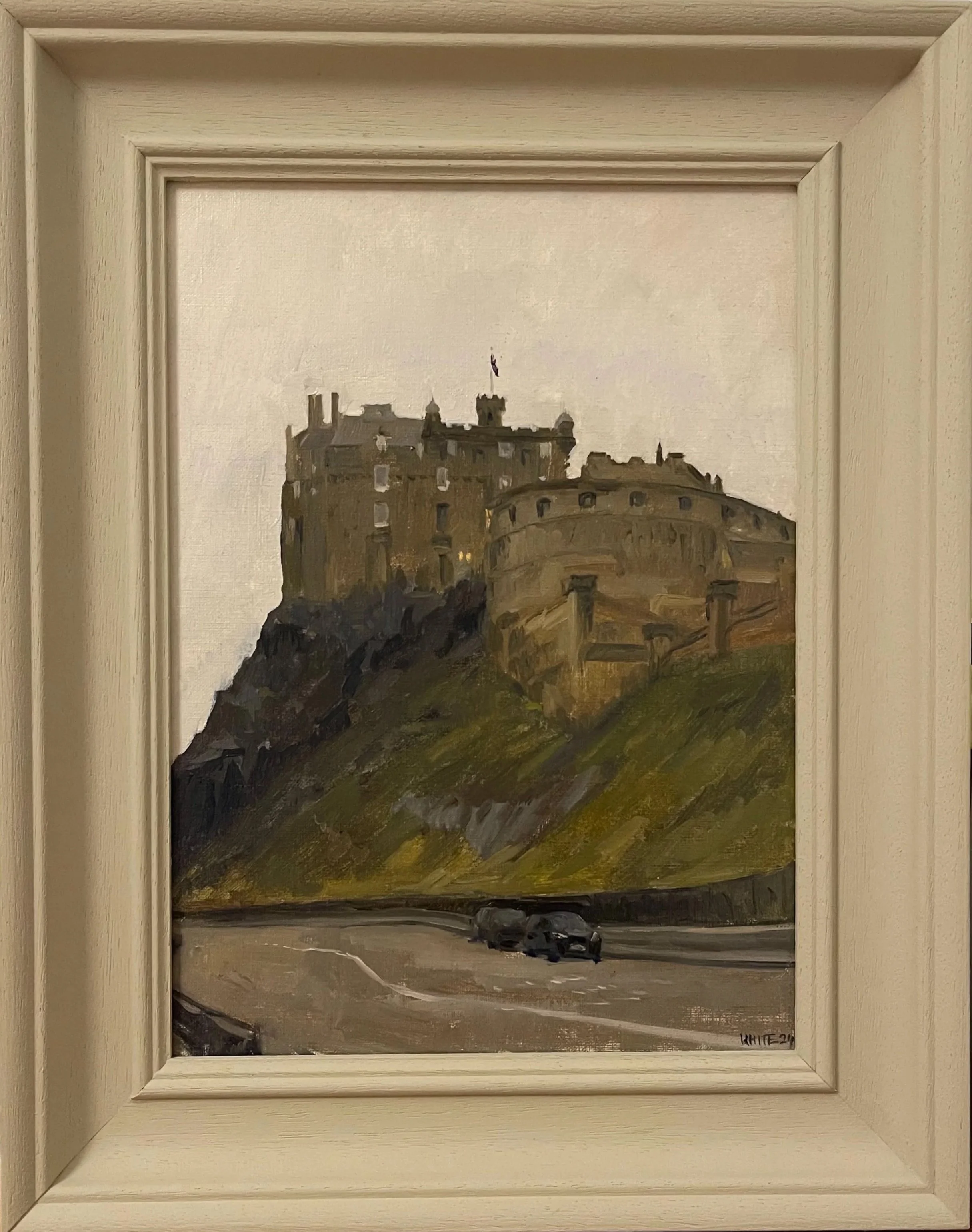 Edinburgh Castle - Oil on paper