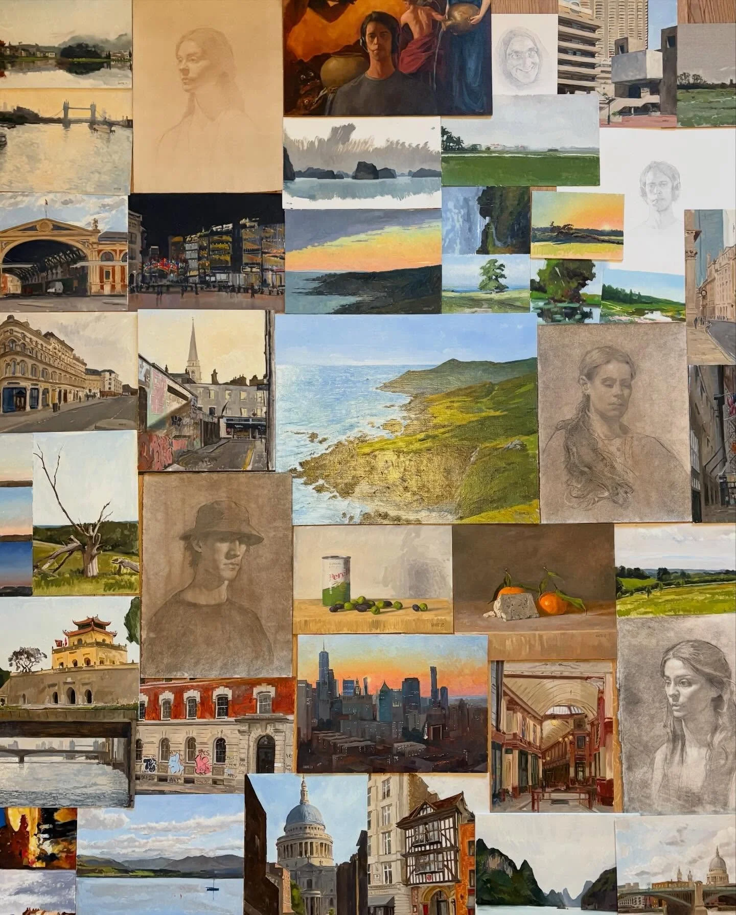 A look back at a bunch of views, portraits, studies and sketches from 2025.

#oilpainting #portraitdrawings #landscapepaintings #pleinair #dailyart