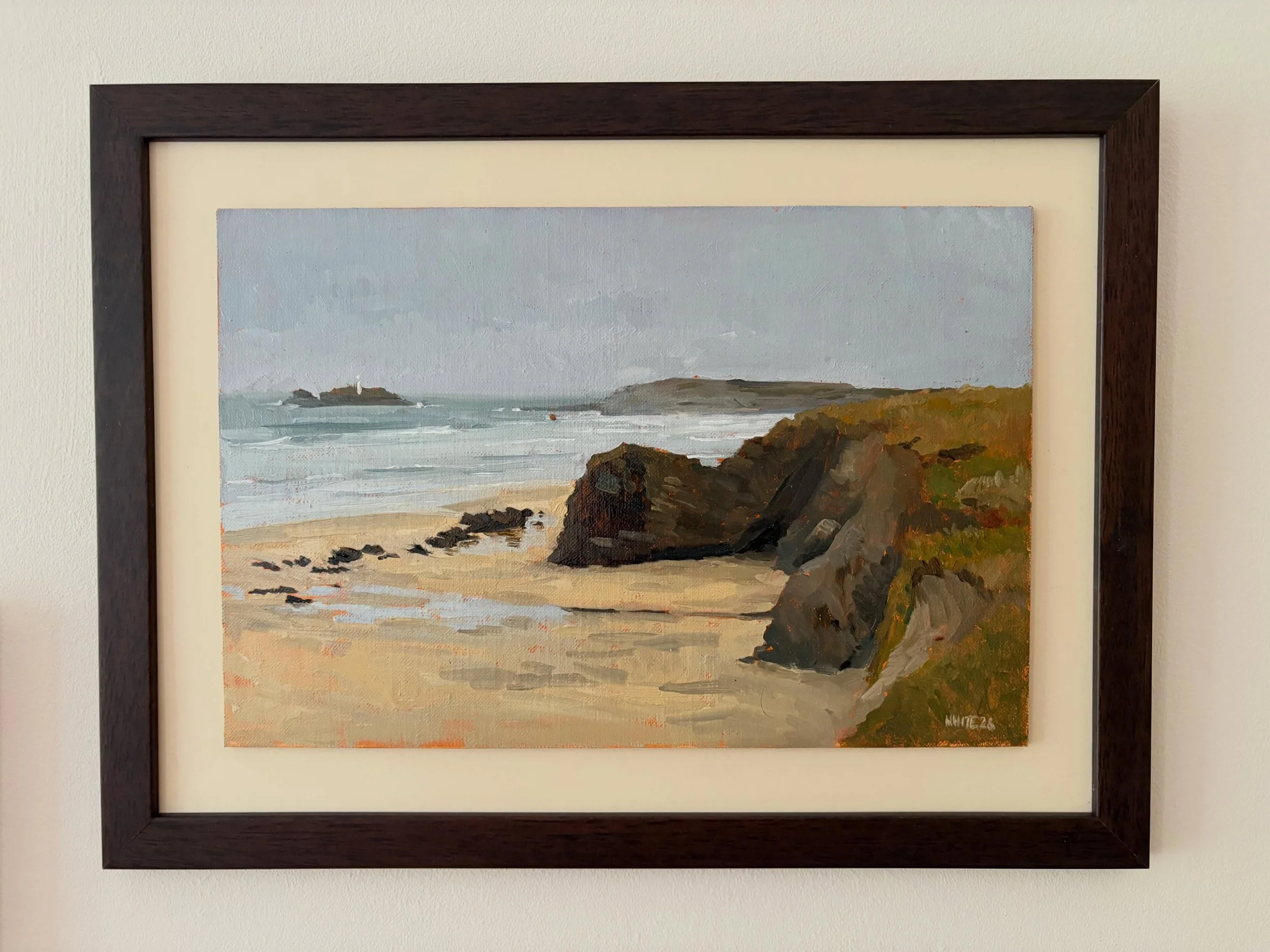 Gwithian, oil on panel, framed and off to a new owner.

#landscapepainting #pleinairpainting #pleinair #oilpainting #oilpaint
