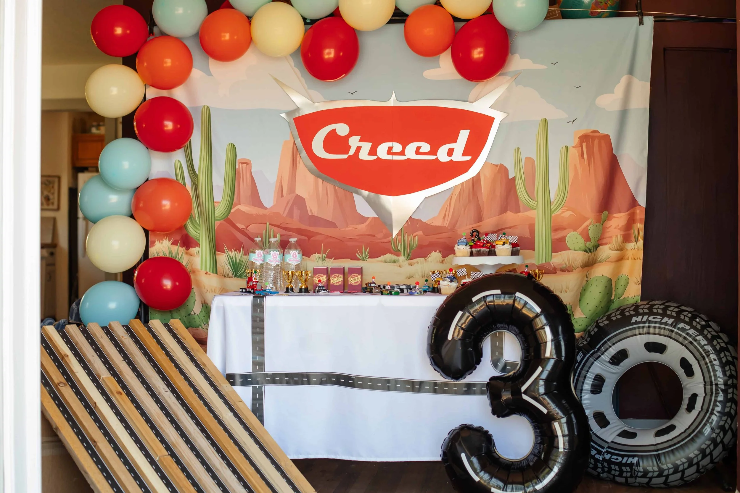 Cars Themed Birthday Party for 3 Year Olds