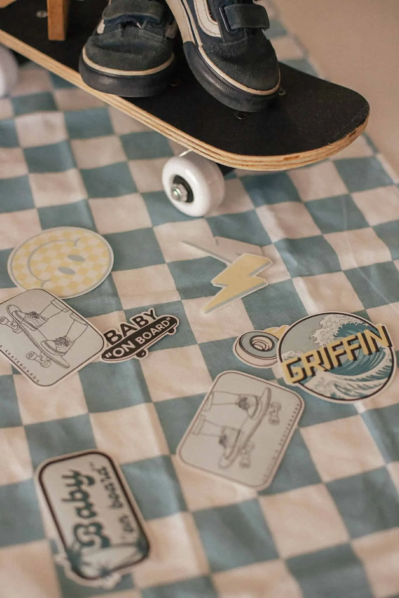 Vans Themed Baby Shower Stickers