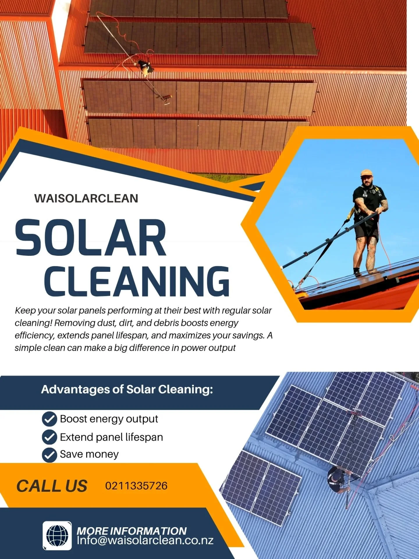 ☀️ Winter Sun is Precious &ndash; Don&rsquo;t Waste It! ☀️ 

Winter days are shorter, and every ray of sunlight counts! ❄️🌞 Dirty solar panels can lose up to 30% efficiency, meaning you miss out on valuable energy savings . 

Boost winter performanc