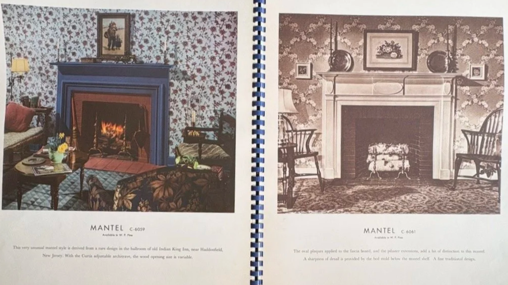 Pictures of designs from the Curtis woodwork catalog
