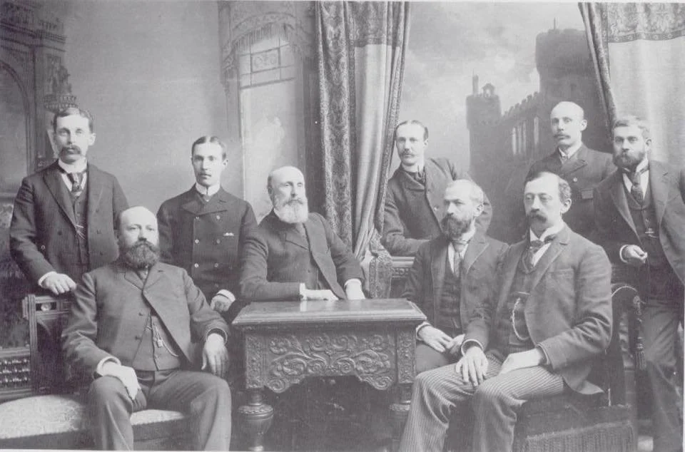 old photograph of important people from Curtis Brothers & Company
