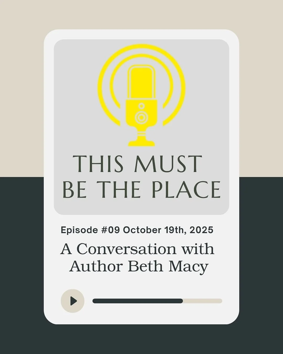 Episode 9 of &ldquo;This Must Be The Place&rdquo; is live - and it&rsquo;s big one!

We were SO thrilled to get a chance to chat with author Beth Macy who just released her memoir &ldquo;Paper Girl&rdquo;. She was scheduled to do a reading at Petalum