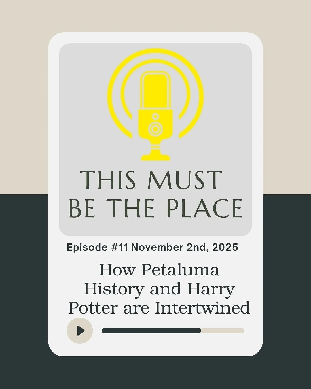 Episode 11 of This Must Be The Place is LIVE!

This week, we chatted with Stacey Atchely - Executive Director of the Petaluma Historical Museum &amp; Library about a brand new exhibit that&rsquo;s coming this November: Renaissance Science, Magic, and