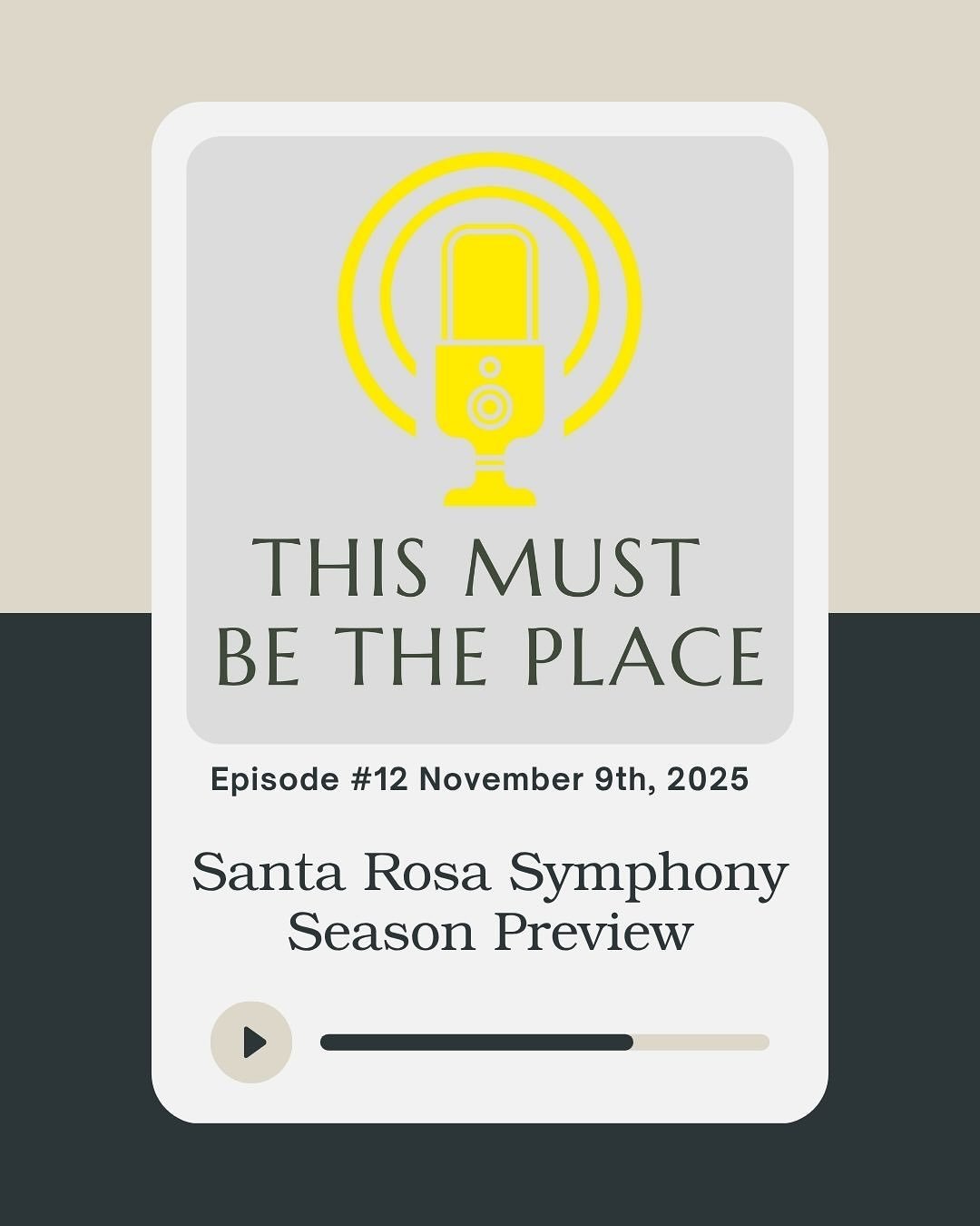 We&rsquo;re live with Episode 12 of &ldquo;This Must Be The Place&rdquo; and we had an amazing time sitting down with Maestro Francesco Lecce-Chong, Conductor of the Santa Rosa Symphony.

Listen in while he talks about his amazing career arc and expe