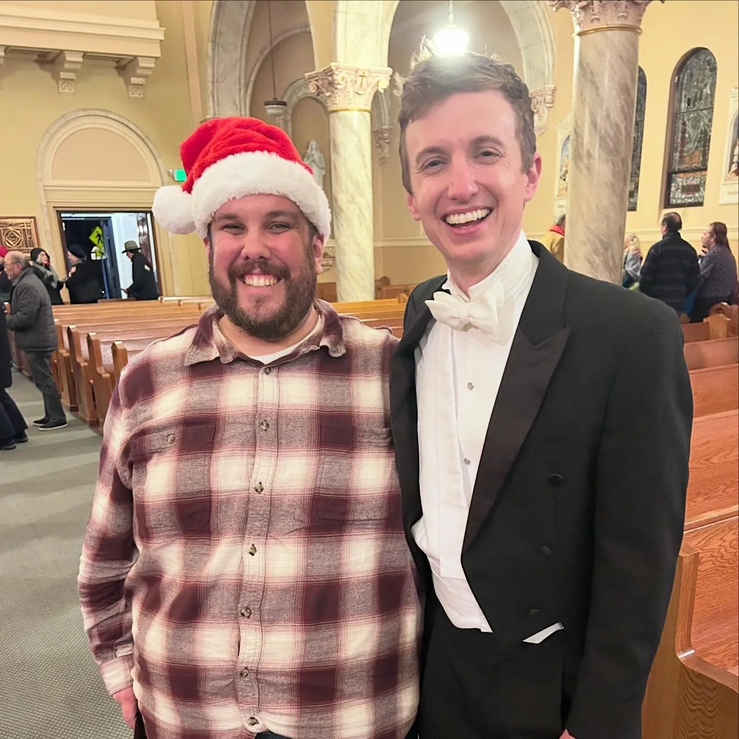 Last night our host got out into the community and enjoyed a beautiful evening of music from @chanticleersf in Petaluma.

He&rsquo;s here pictured with Music Director Tim Keeler - maybe you recognize him from our podcast episode released last week?

