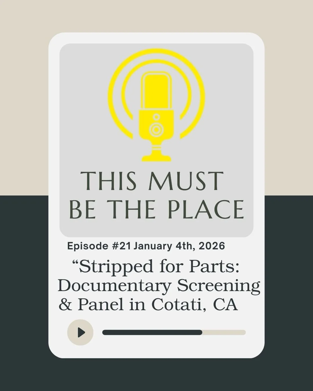 Episode 21 of &ldquo;This Must Be The Place&rdquo; is live for your listening enjoyment!

In an era of 30-second soundbites and polarized social media feeds, can a long-form documentary still change the world?

According to veteran filmmaker Rick Gol