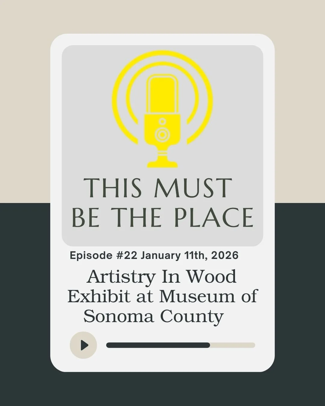 Episode 22 of &ldquo;This Must Be The Place&rdquo; is live and focuses on a great new exhibit at the Museum of Sonoma County.

What happens when raw, reclaimed timber meets decades of refined skill? 

You get Artistry in Wood, one of North America&rs