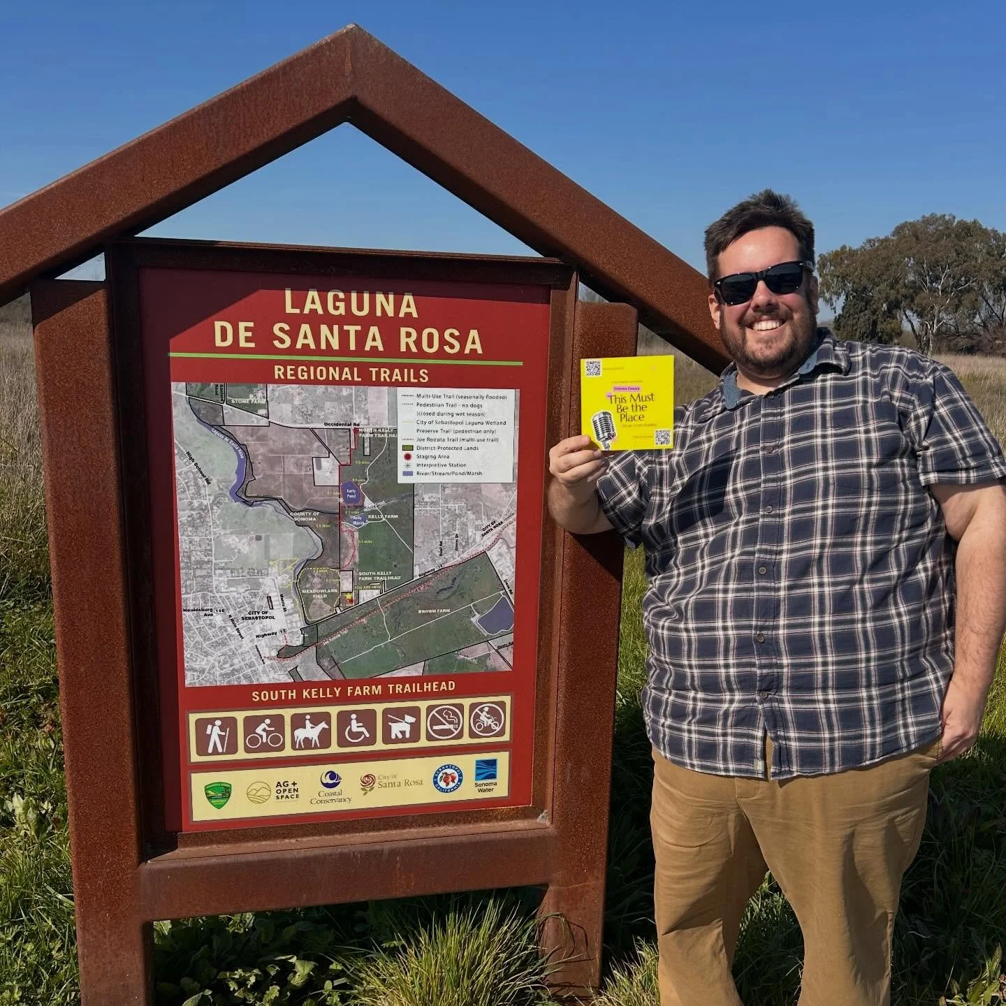 Your host of This Must Be The Place is taking advantage of some gorgeous Feb sunshine and enjoying a walk along the Laguna trail just outside of Sebastopol.

On our episode dropping this Sunday, we chat with Craig Anderson, Executive Director of @lan