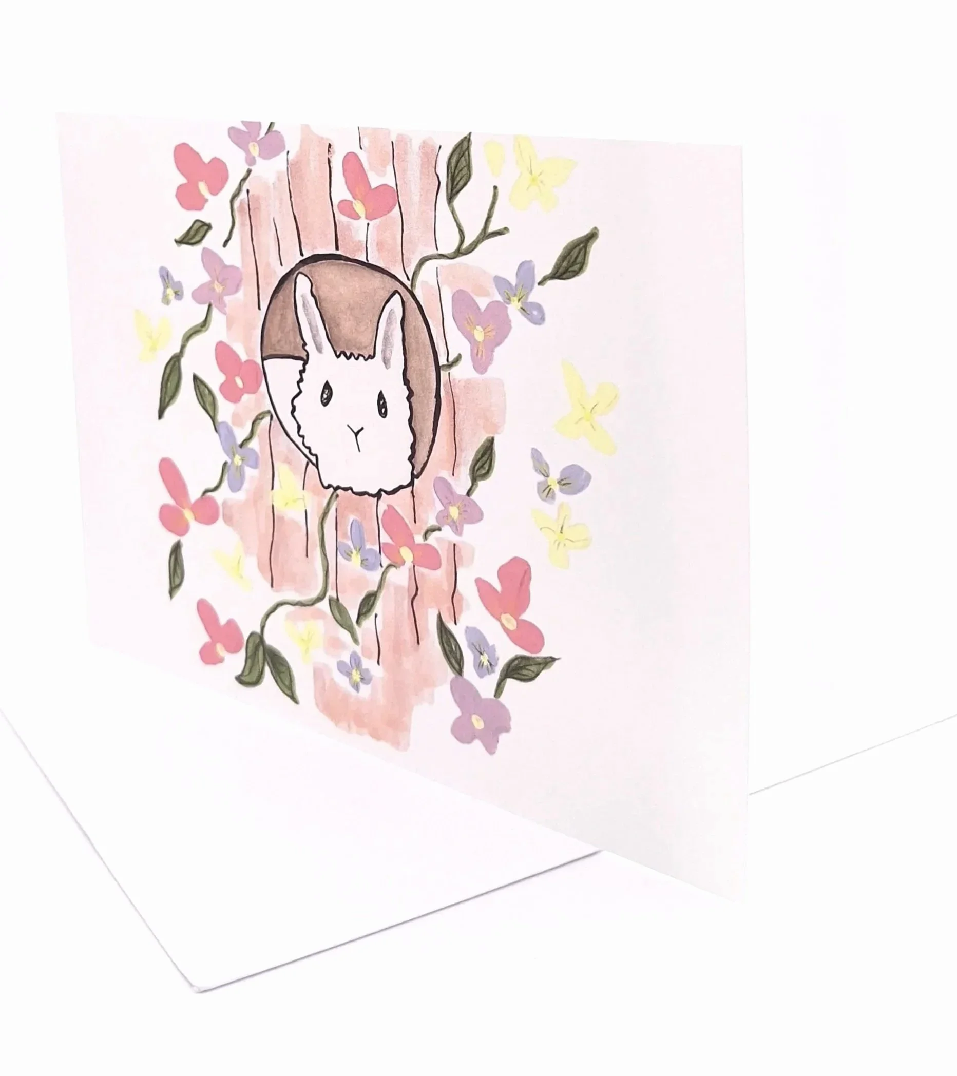 Greetings Card of "Burrow in the Blossom Tree"