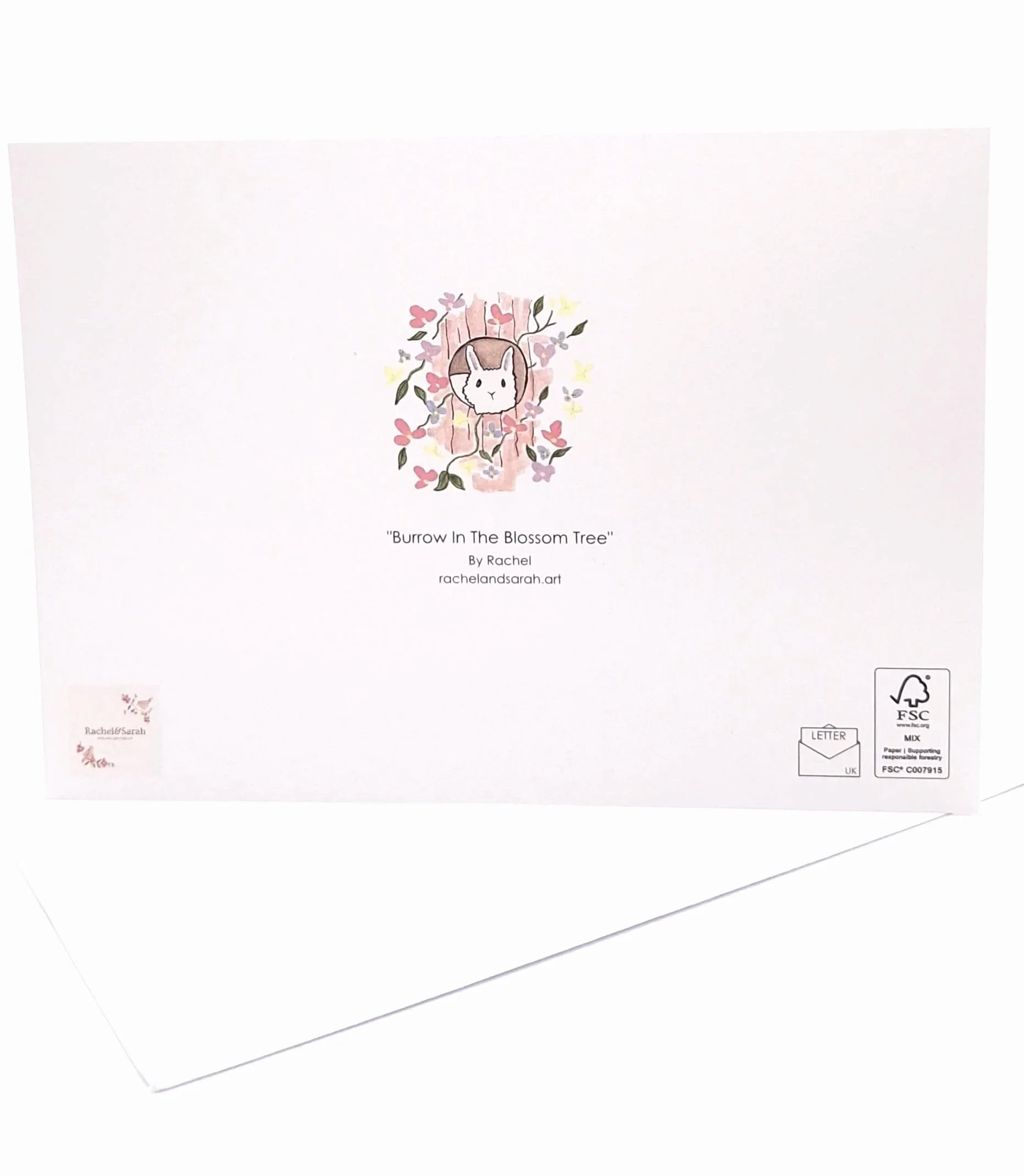 Greetings Card of "Burrow in the Blossom Tree" - Rachel & Sarah