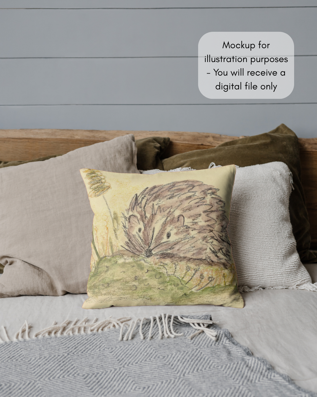 Cushion Pillow Mockup - Digital Download - Nestled In The Meadow - Rachel & Sarah