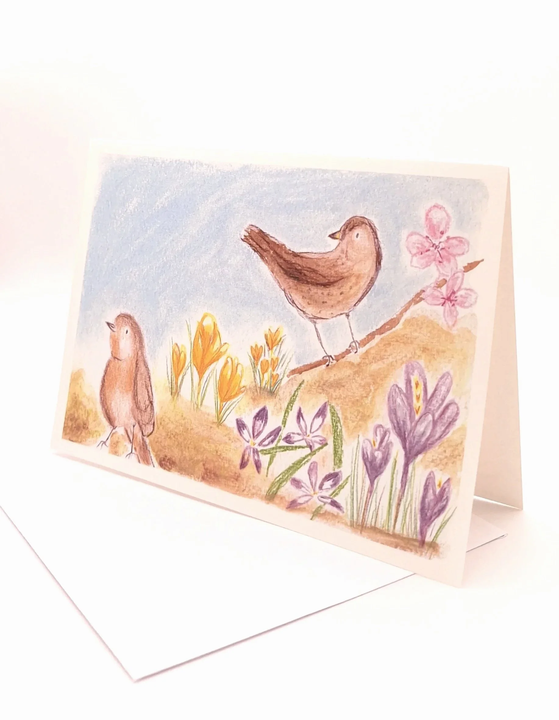 Greetings Card of "Whistle Among the Flowers"