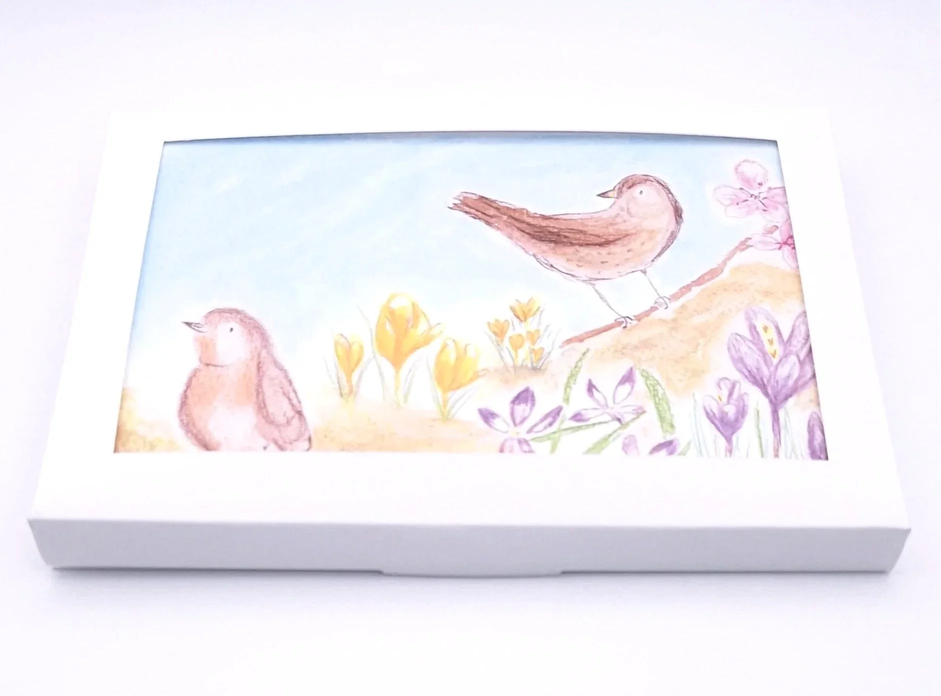 Greetings Card of "Whistle Among the Flowers" - Rachel & Sarah