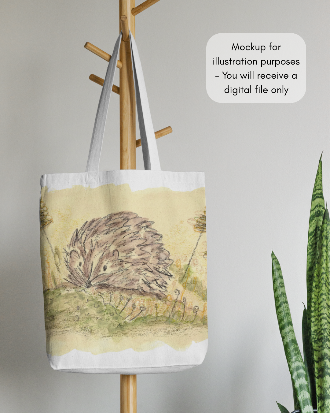 Mockup Tote Bag - Digital Download Nestled In The Meadow - By Rachel