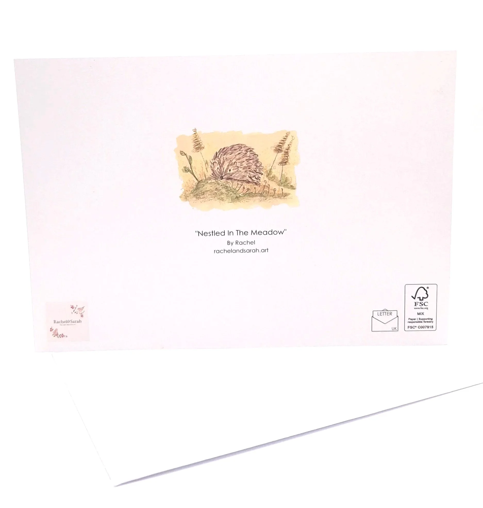 Greetings Card of "Nestled in the Meadow" - Rachel & Sarah