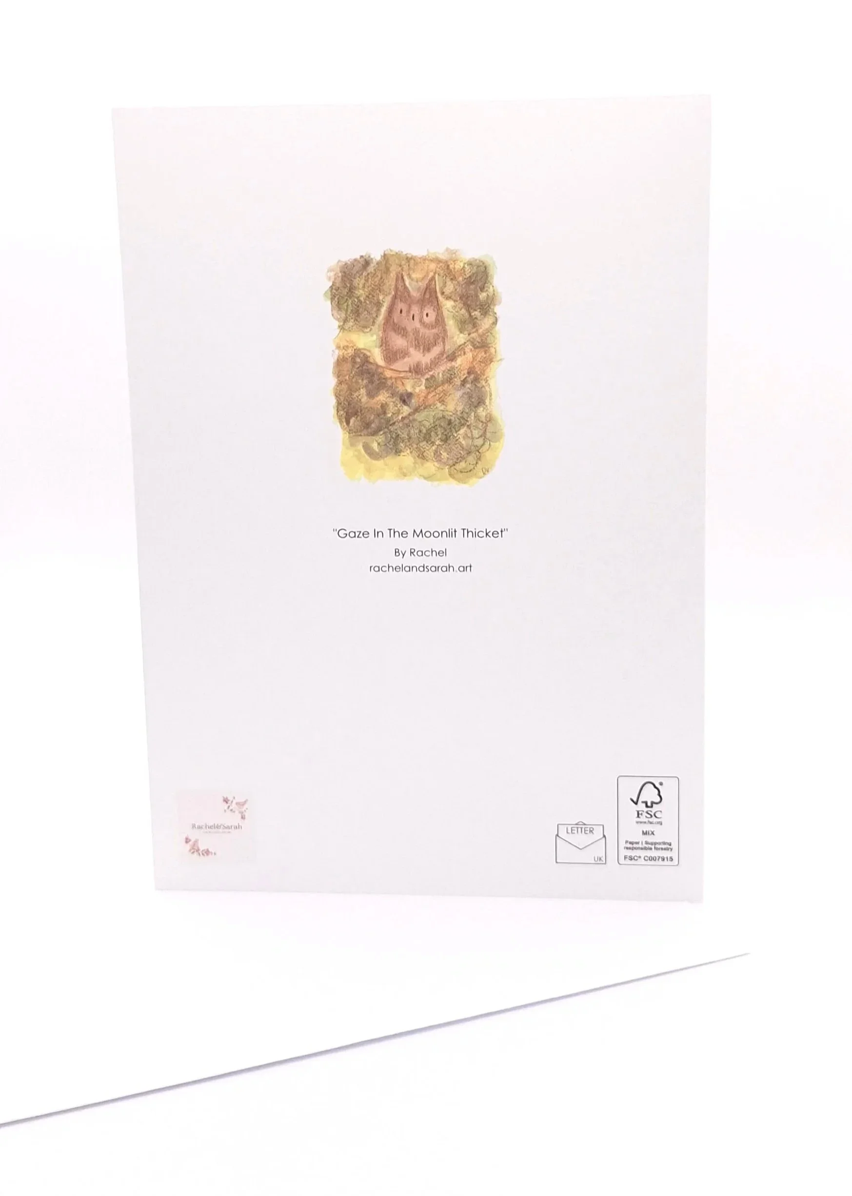 Greetings Card of "Gaze in the Moonlit Thicket " - Rachel & Sarah