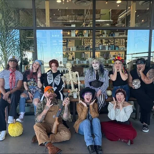 Squad ghouls 👻🕸️ Happy Halloween from the Makeshift Union team!! 

@makeshiftunion
📍8720 W. Sunset Rd, suite D250, Las Vegas, NV, 89113

#lasvegashairstylist #happyhalloween #vegashair #makeshiftunion
