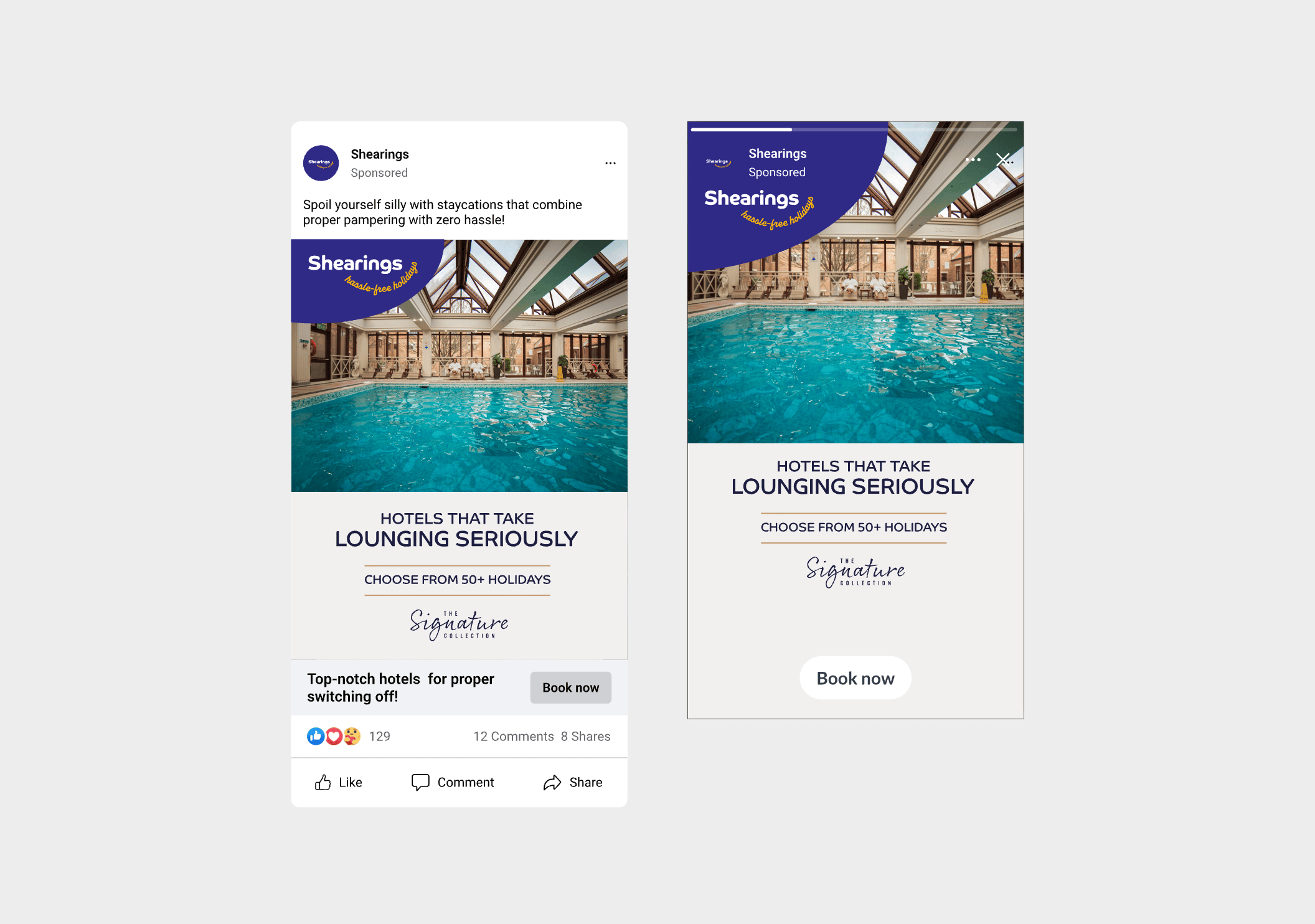 Signature Hotels / Paid Social Campaign