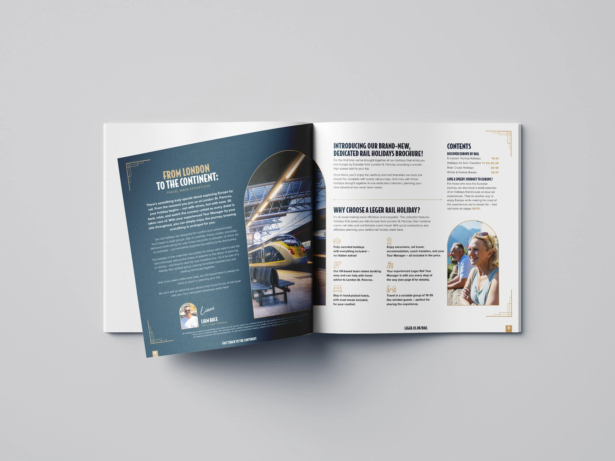 Leger Rail Holidays - Branding & UX