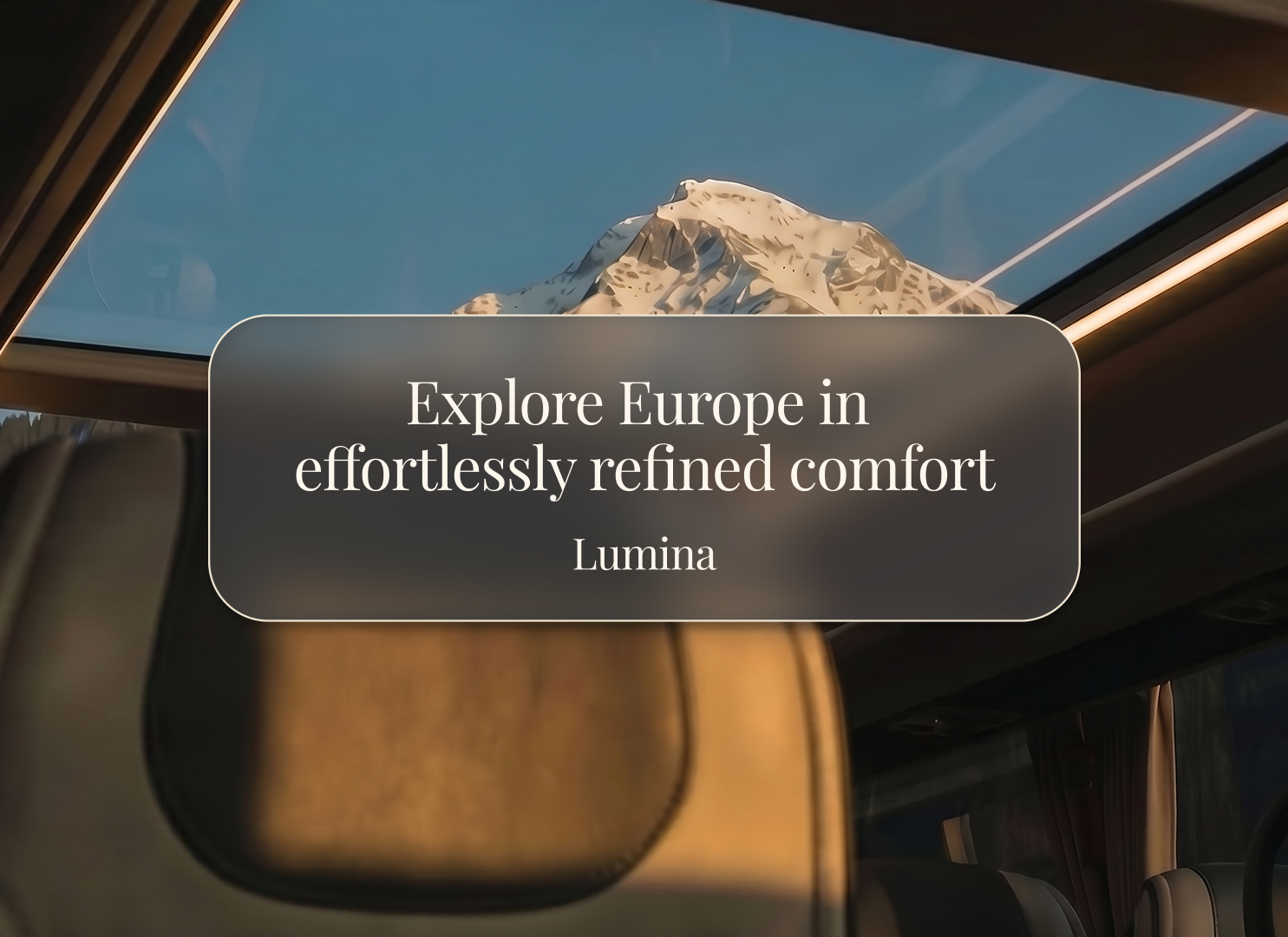 Lumina Premium Experience - UX + Branding