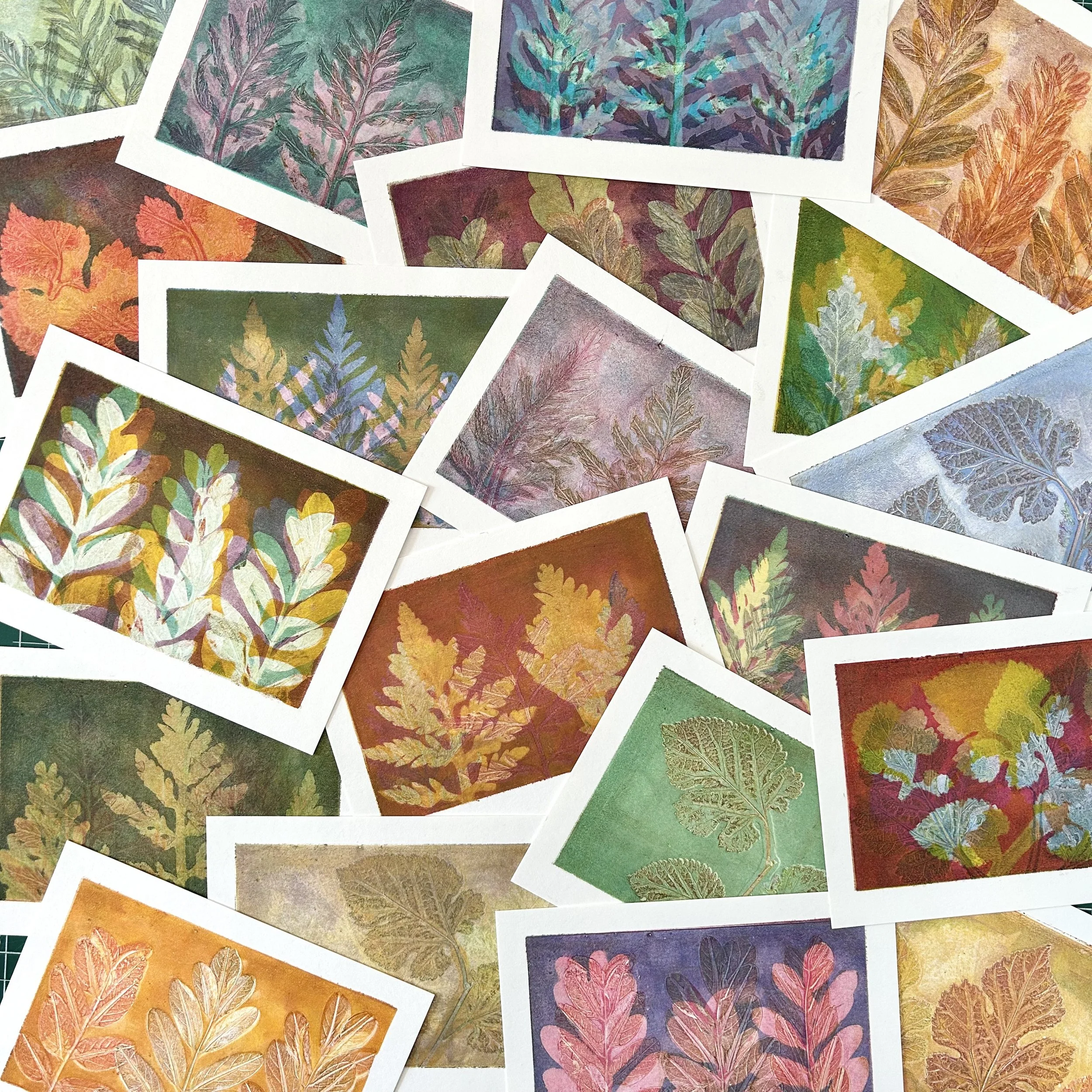Botanical Monotype Prints & Gelatin Plates - Saturday, October 24, 2026