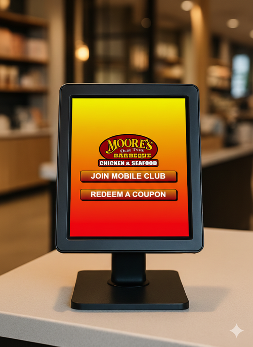 Moore's BBQ Digital Kiosk by 7 Media Group