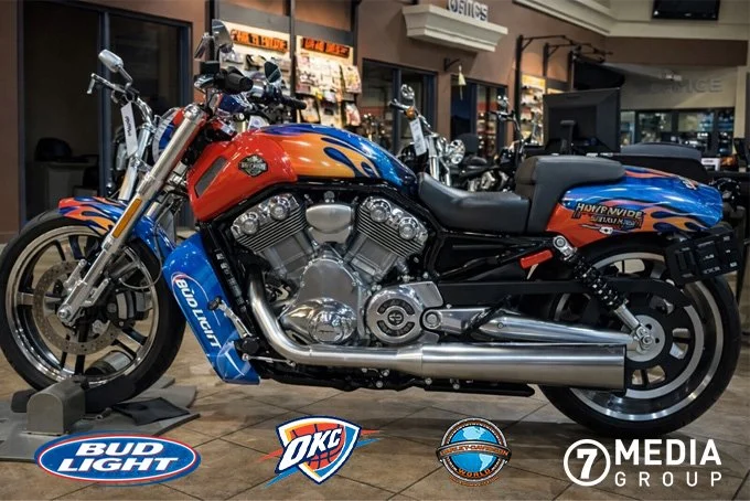 The one-of-a-kind Thunder-branded Harley