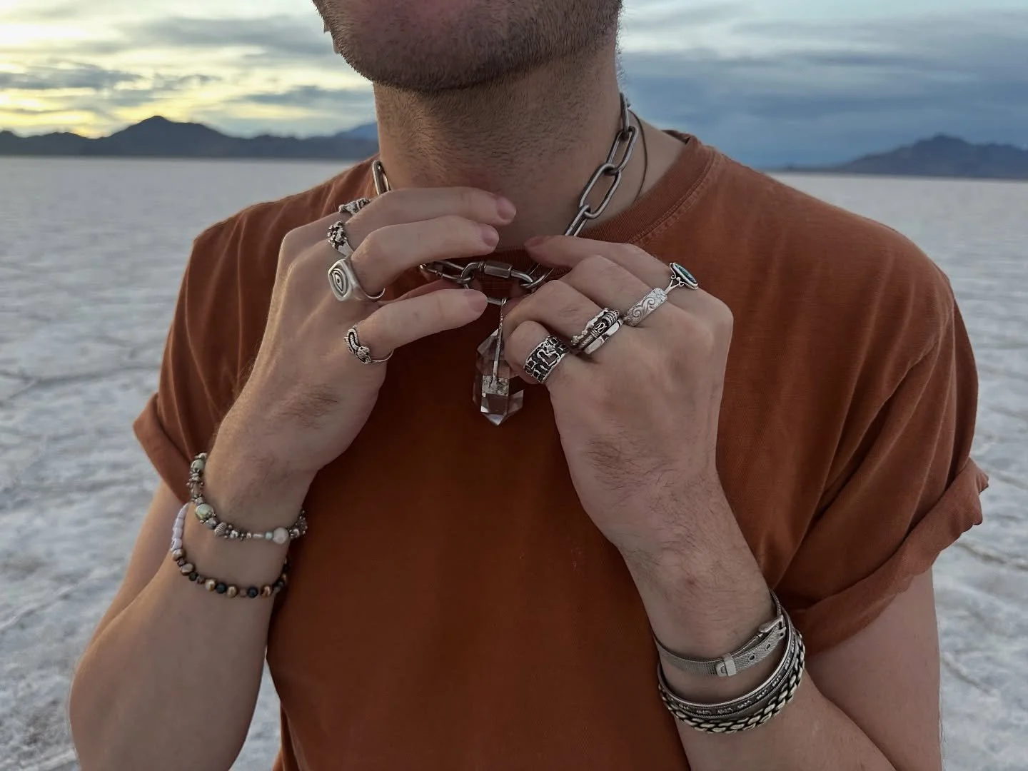 available bound by leather or steel, meet our most versatile amulet: the salt ward. coming soon. 

i always say clear quartz is the most frugal and useful tool, because it can be aligned to any intention with the addition of colored candles or charms