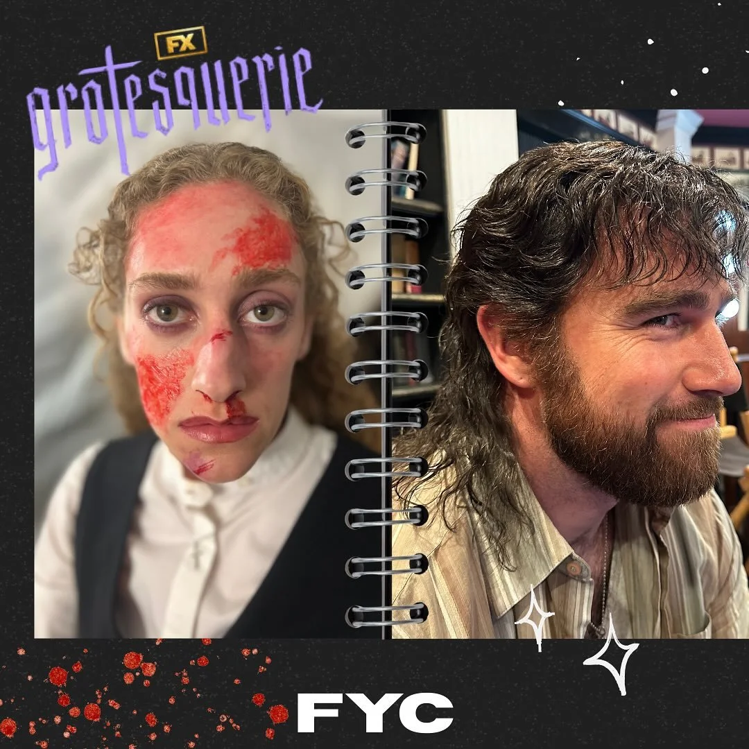 FYC &bull; @televisionacad  @grotesqueriefx 
Outstanding Contemporary Makeup (Non-Prosthetic) 

Just a few of the amazing cast &amp; looks we got to create. 

Makeup Dept Head - @k8biscoe 
Asst Dept Head - me☺️
NN Makeup Artist - @allinadayswerk 
Mak