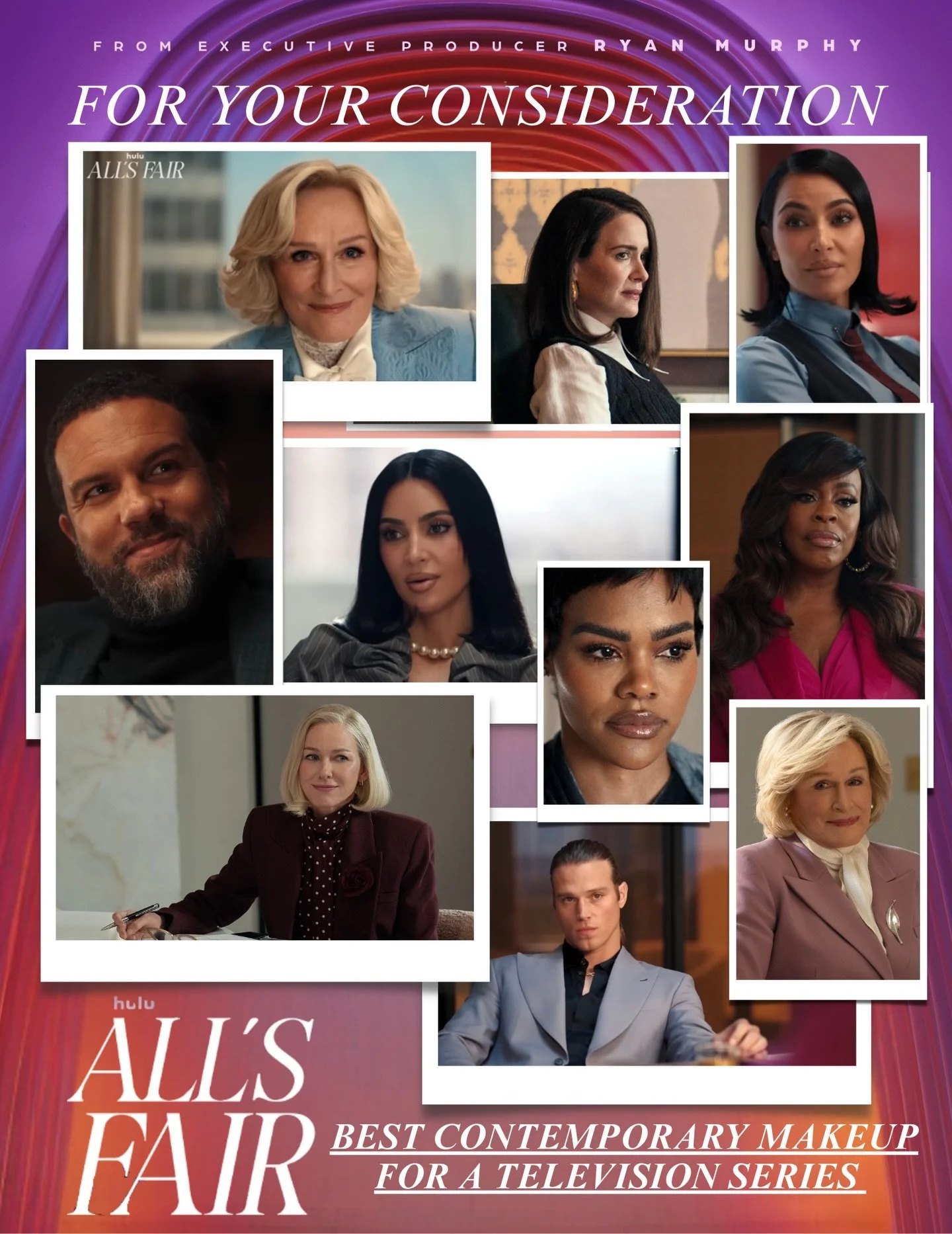 FINAL DAYS TO VOTE &bull; FYC &bull; MUAHS GUILD &bull; ALLS FAIR
Best Contemporary Makeup for a Television Series(non prosthetic)

MAKEUP DEPARTMENT:

DEPT HEAD - @k8biscoe 
ASST DEPT HEAD - me👩🏽&zwj;🎨
KEY - @makeittoglow 
KK MUA -  @dianashin 
G