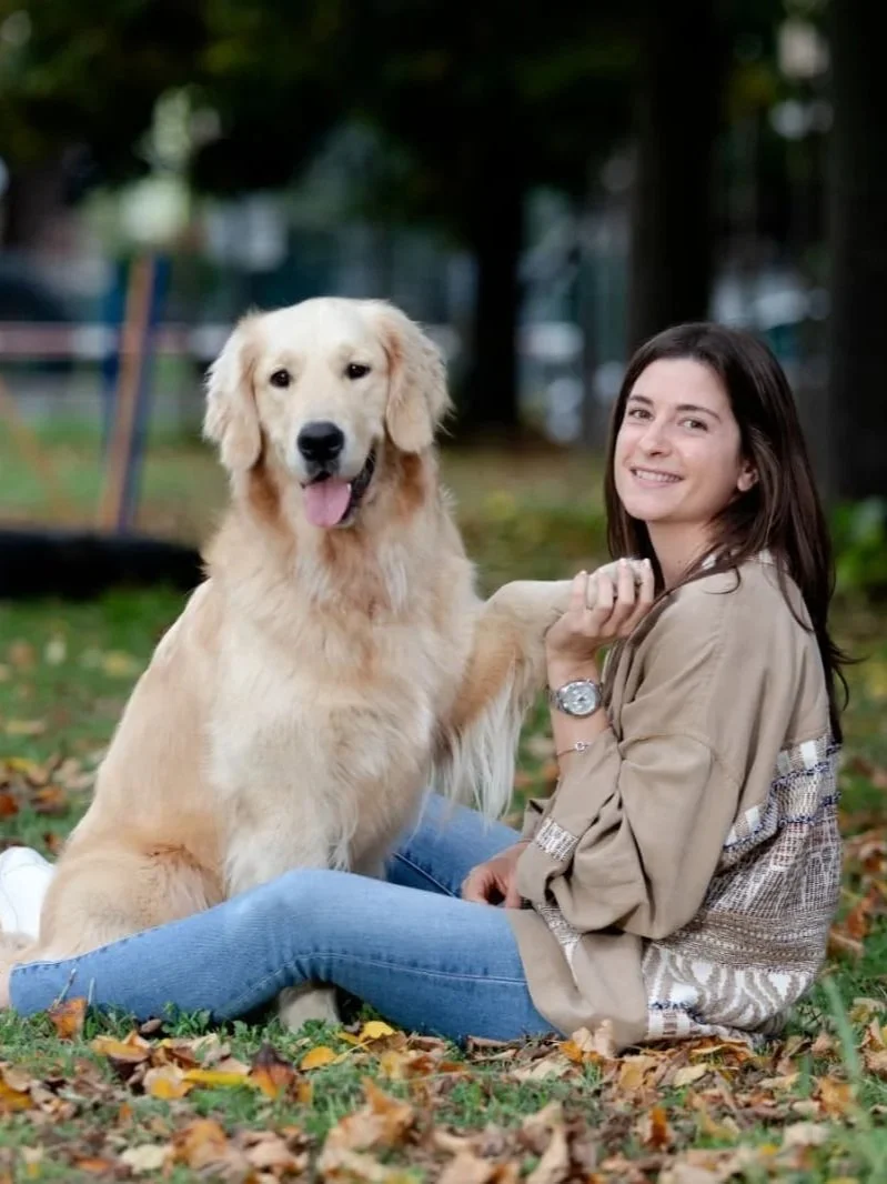 Giorgia Sgarbossa col suo cane