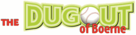 Logo for 'The Dugout of Boerne'