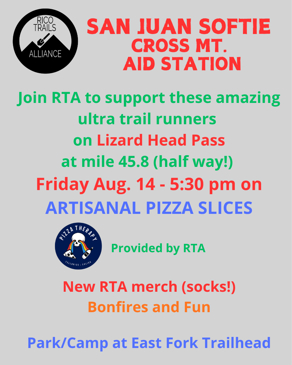 RTA Chiefs San Juan Softie’s Cross Mt. Aid Station