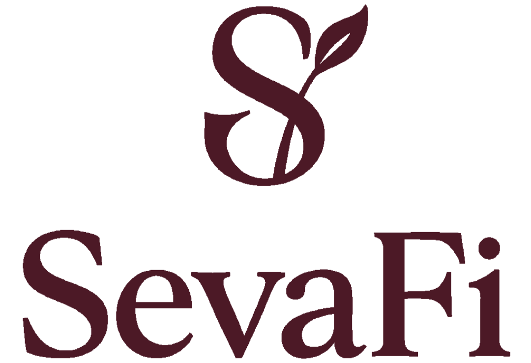SevaFi logo featuring a stylized dollar sign and leaf, representing financial growth and sustainable business practices.