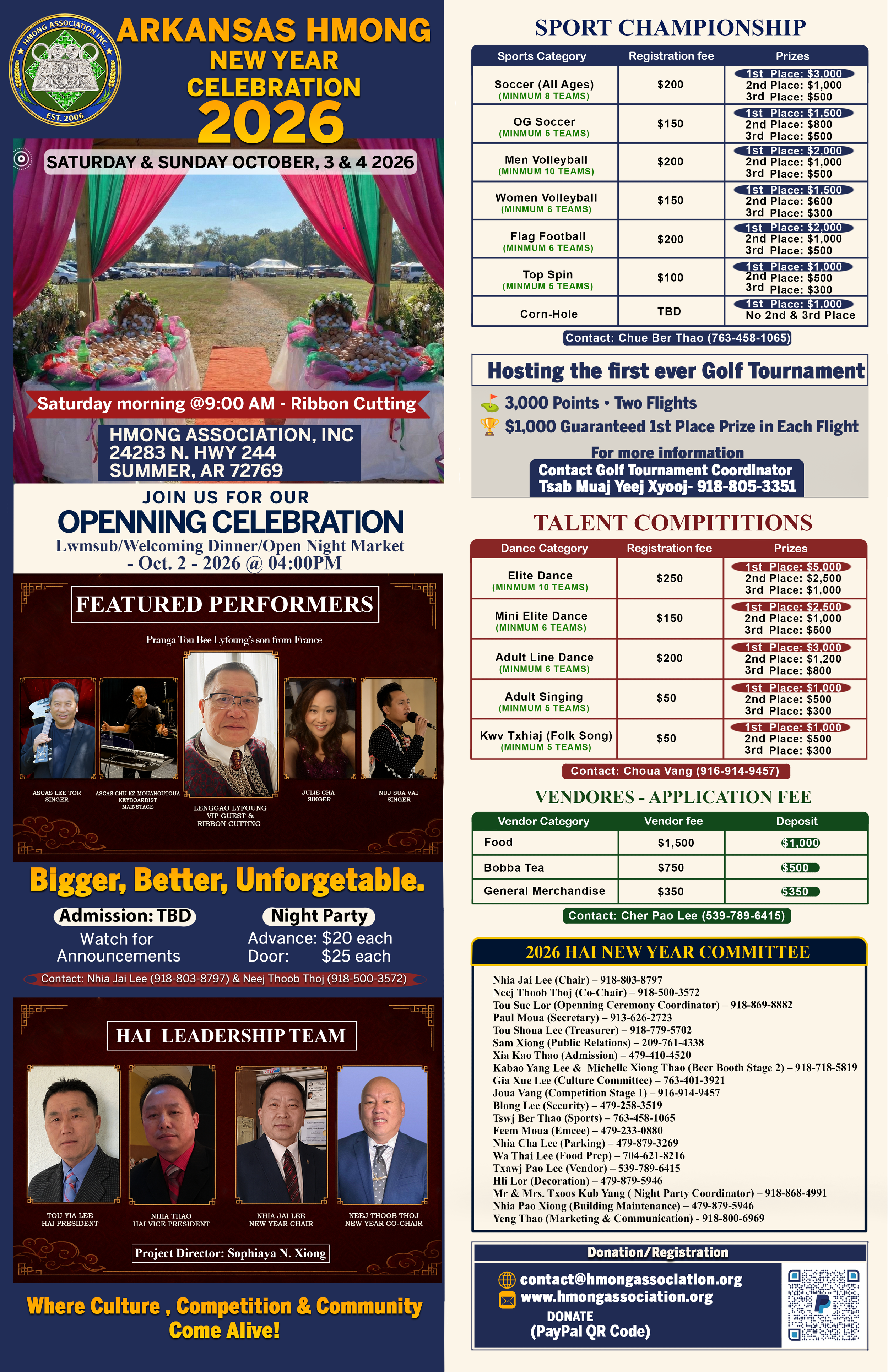 Arkansas Hmong New Year Celebration 2026