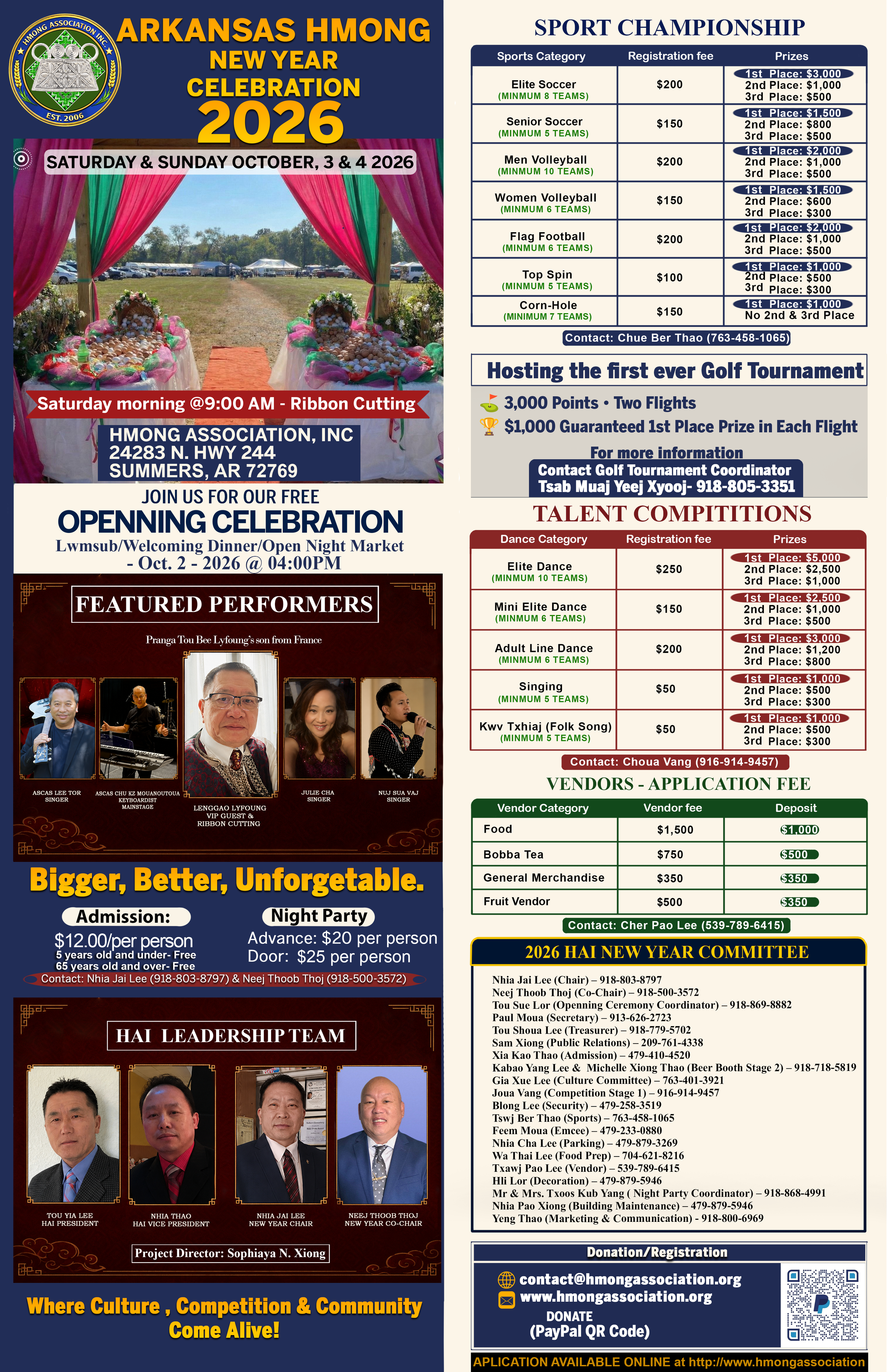 Arkansas Hmong New Year Celebration 2026