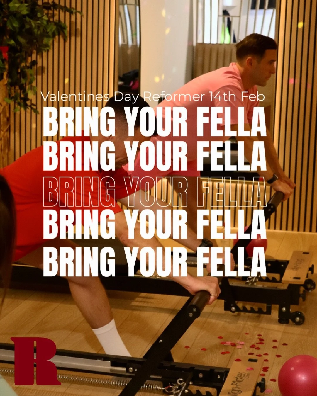 Roses are red. Reformers are set.❤️
Your Valentine&rsquo;s plan? Sorted. This Valentine&rsquo;s Day, book into Reformer and bring your fella for free ❤️ Strong moves, good energy, and something a bit different from dinner reservations.

🗓 14th Febru