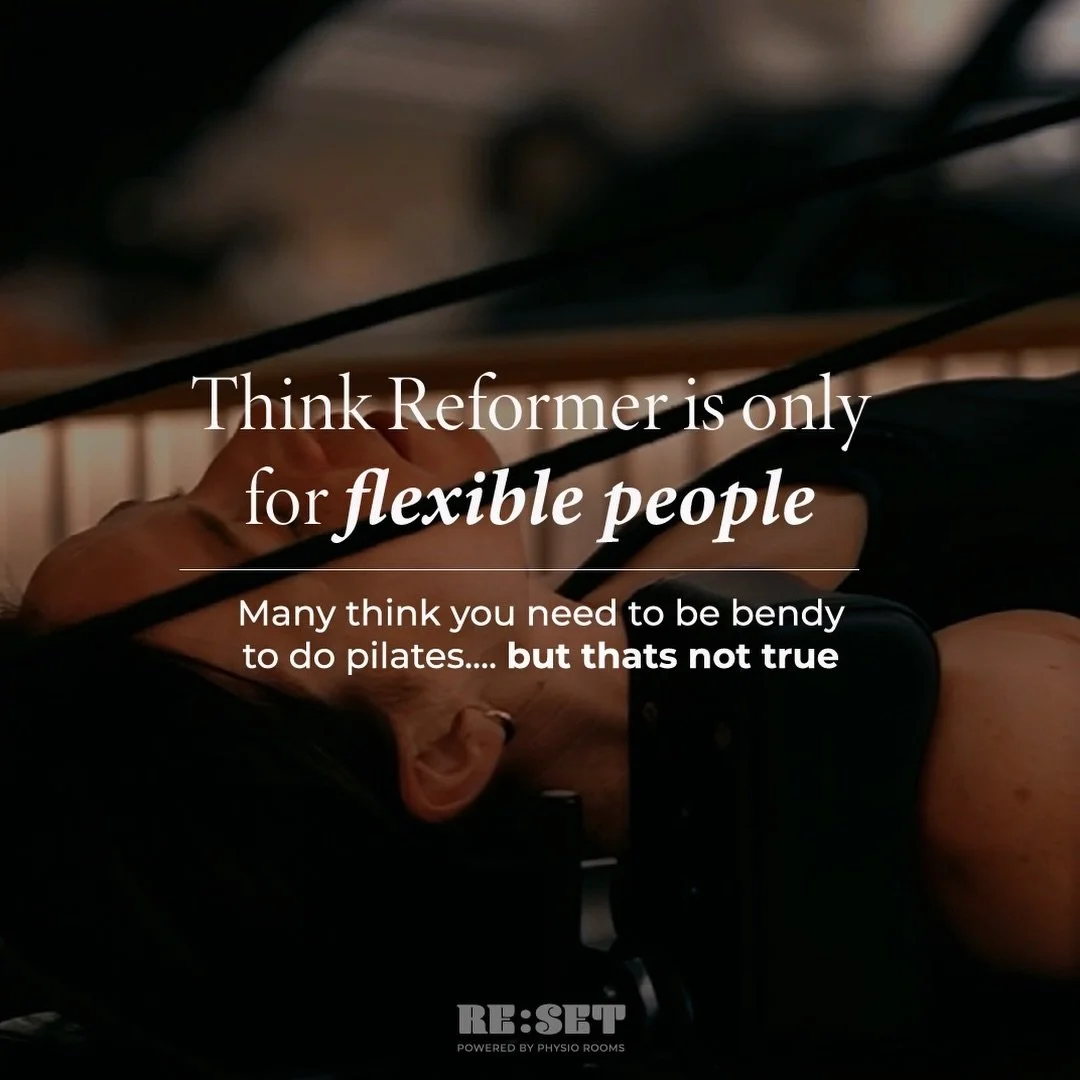Everyone thinks you need to be flexible to start Reformer.
You don&rsquo;t.

That&rsquo;s the biggest myth we hear.

Reformer isn&rsquo;t about how bendy you are it&rsquo;s how you build strength, control, and confidence over time. Every movement is 