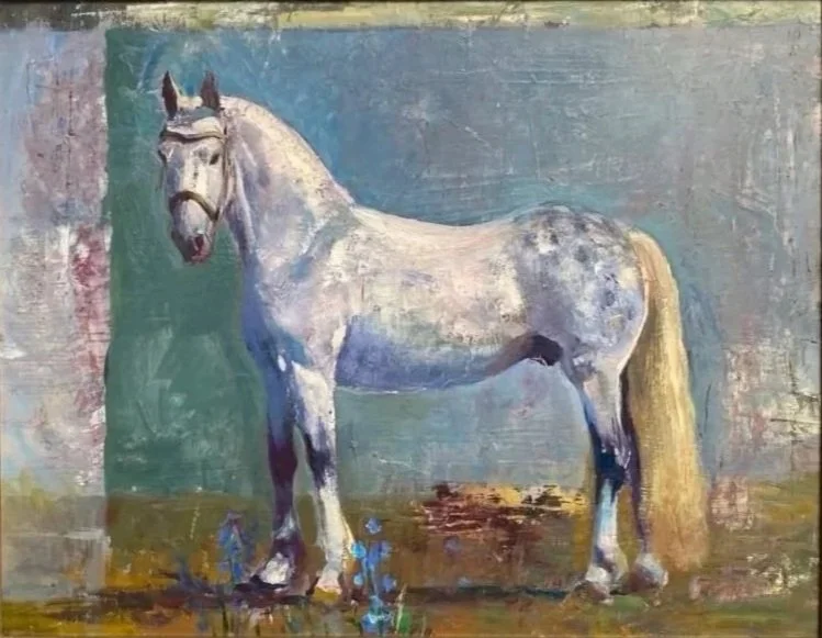 Simeon Nijenhuis · Schimmel , Olieverf op paneel, 31 × 40 cm, Prijs op aanvraag