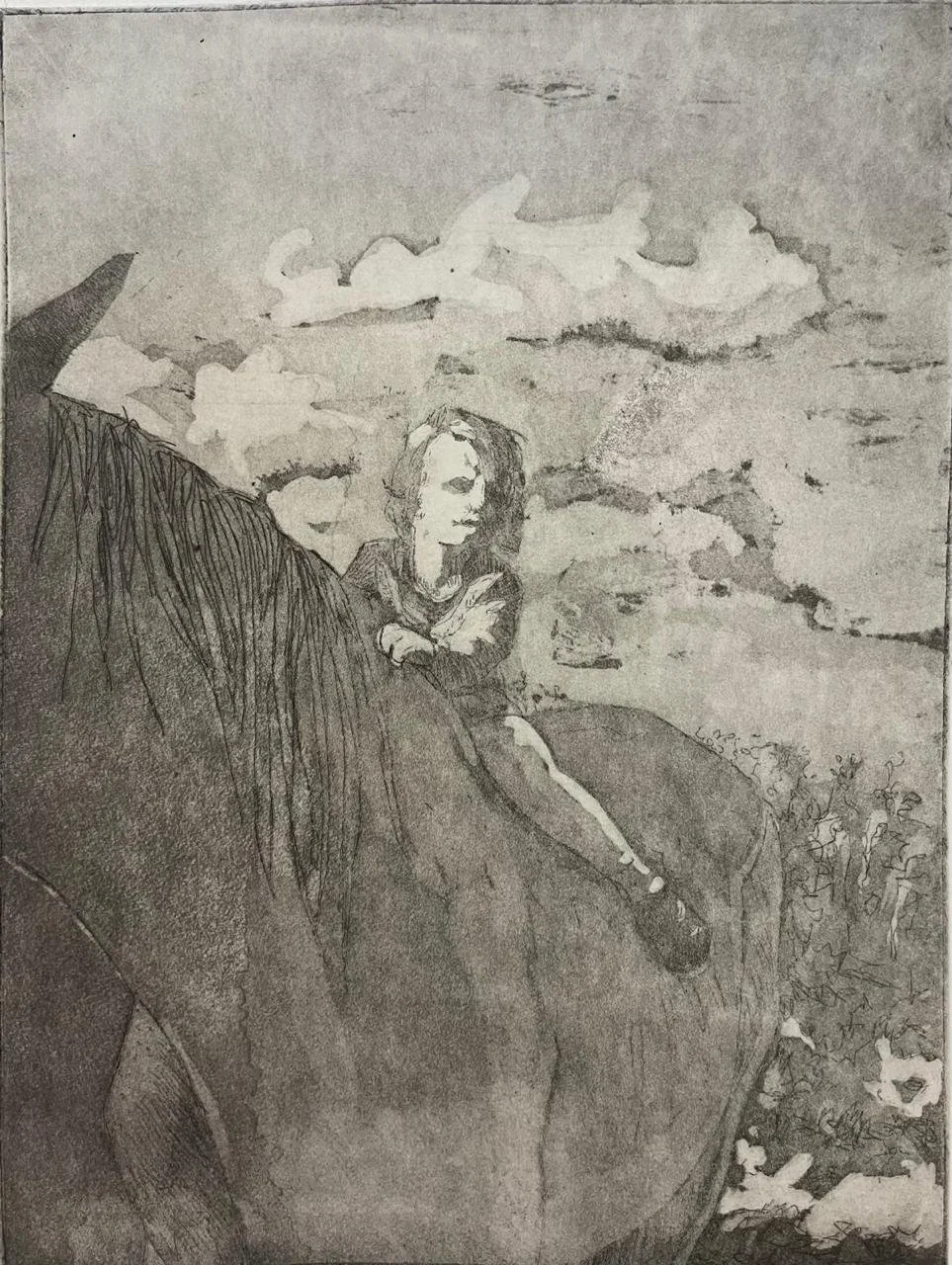 Charlot van der Hoeven · Annah is boos, ets, 20 × 15 cm , €220