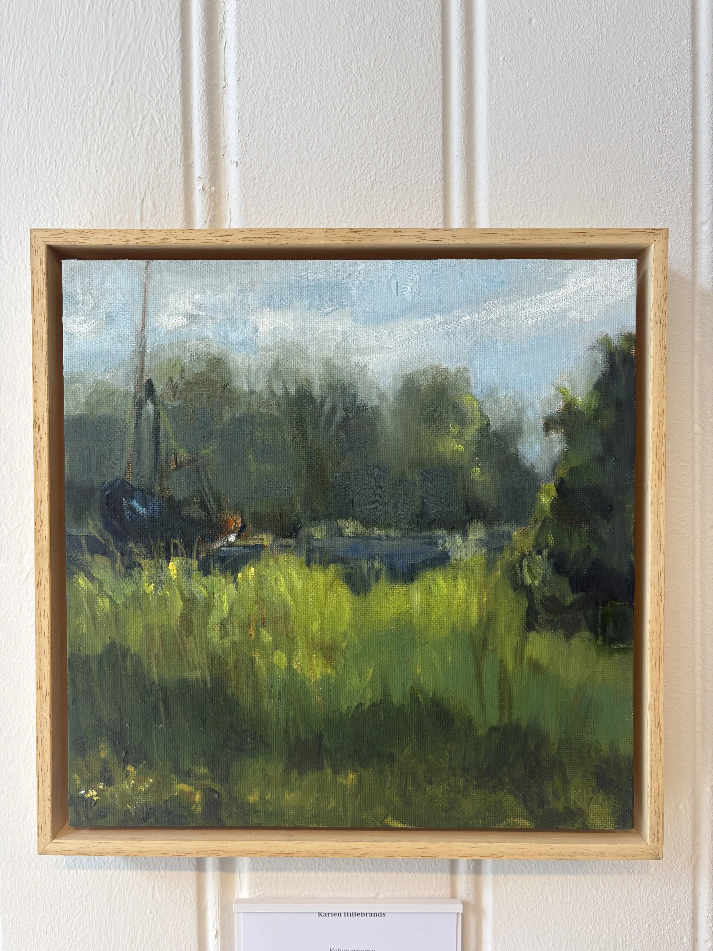 Karien Hillebrands · Kolumerpomp, olieverf op canvasboard, 27,5 × 27,5 cm, €440

