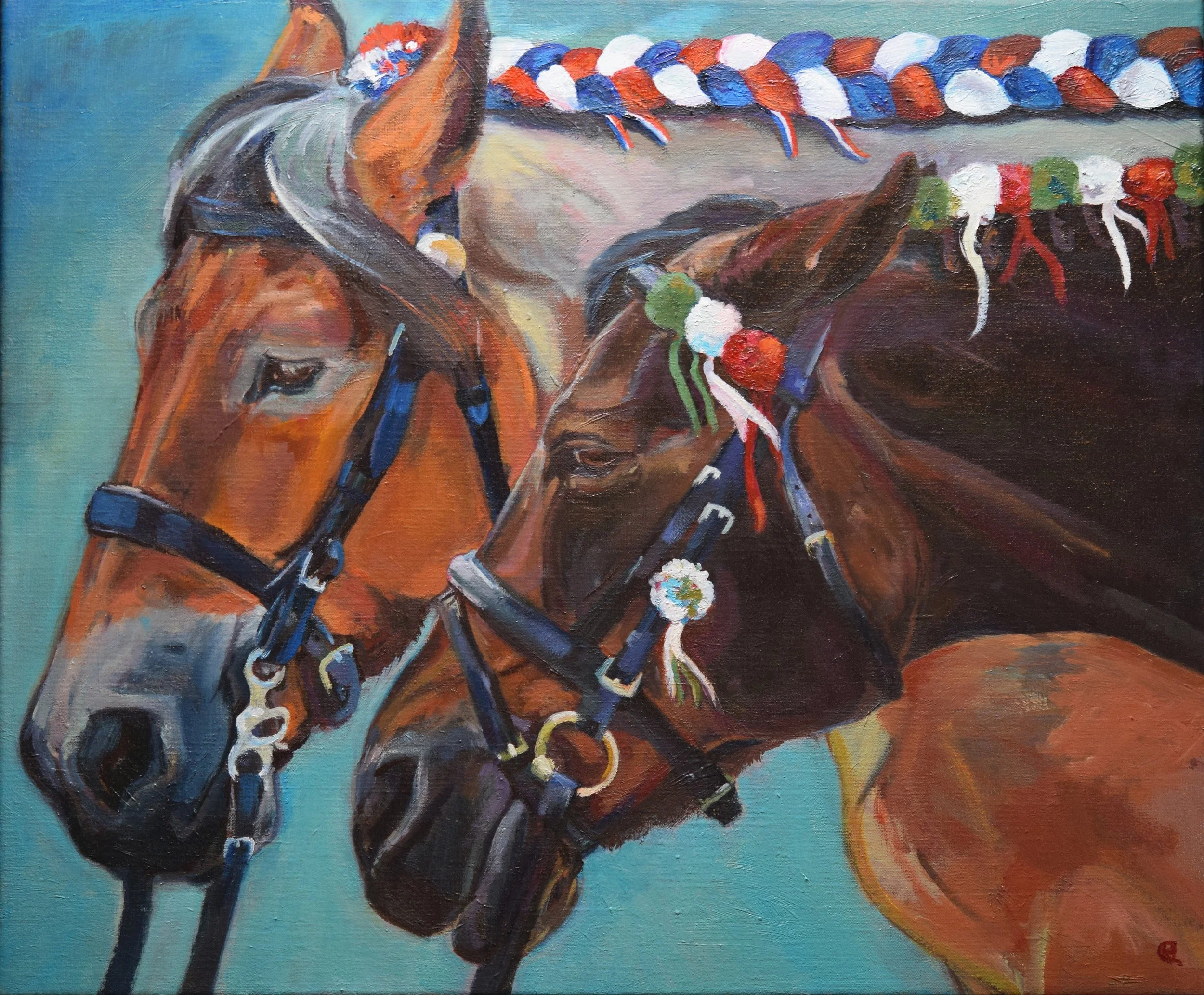 Renate Hofsteede · 2 PK, olieverf op linnen, 53 × 63 cm, €900

