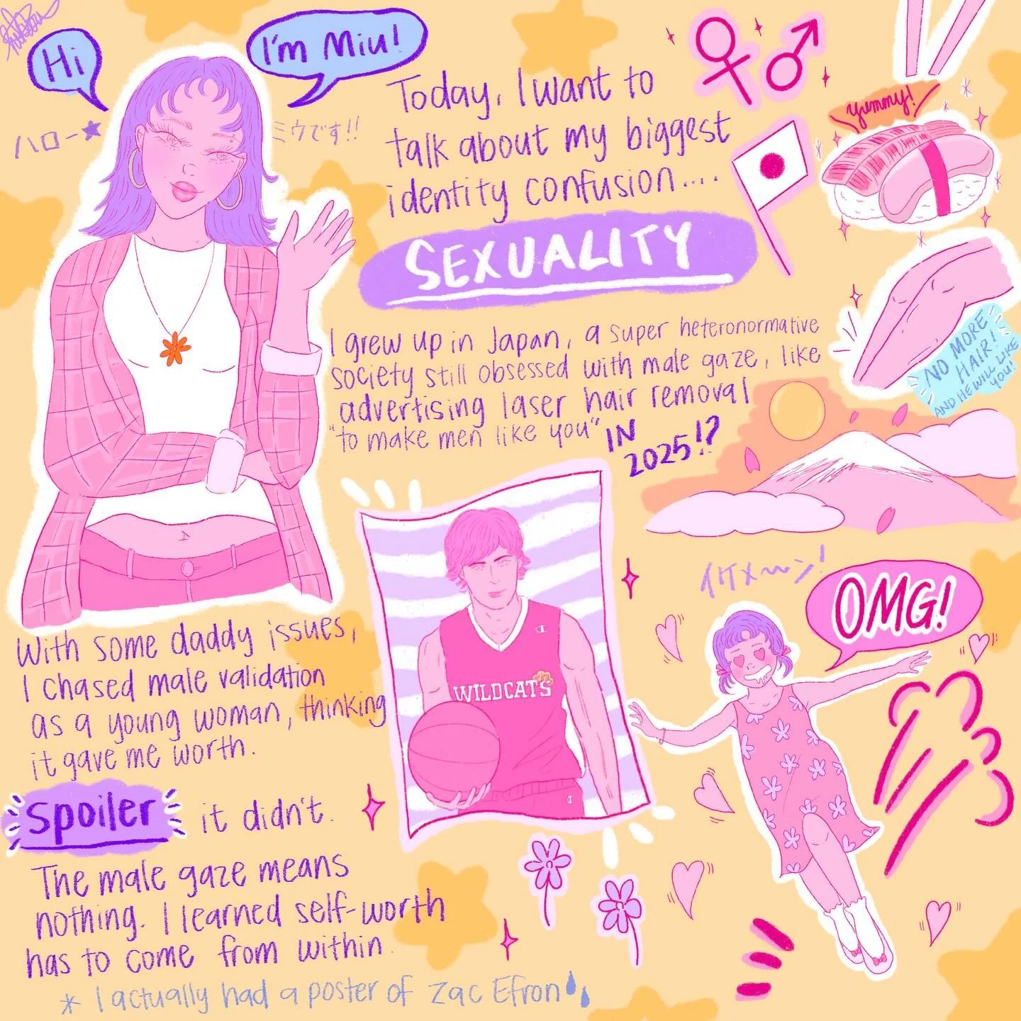 My purpose with sharing my story is to build a community where we all feel safe to share our story. I wasn&rsquo;t gonna share this whole comic diary but I decided I should for that exact reason! 🤍✨And a big thanks to those who said you wanted to re