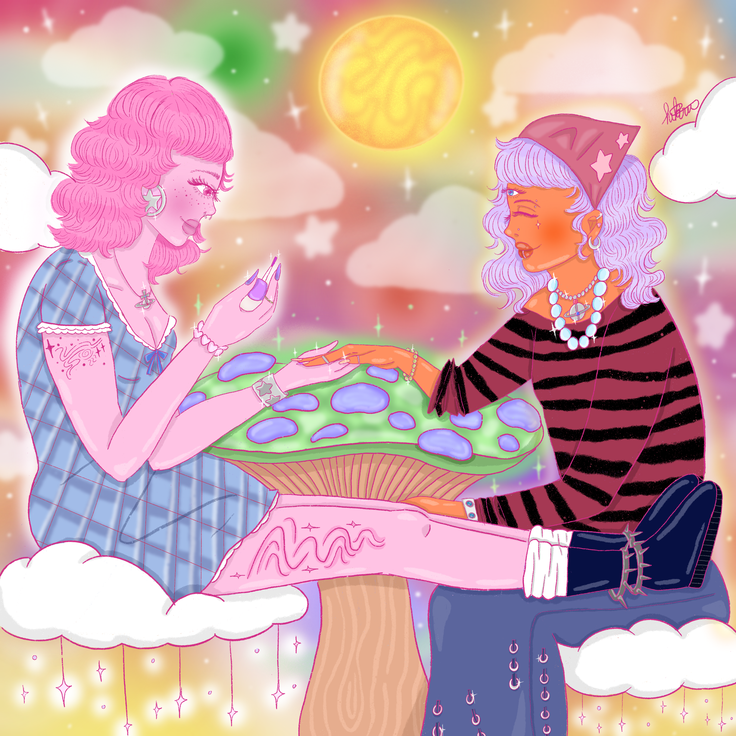 Let's Paint Our Nails and Talk (A flippable book coming soon)