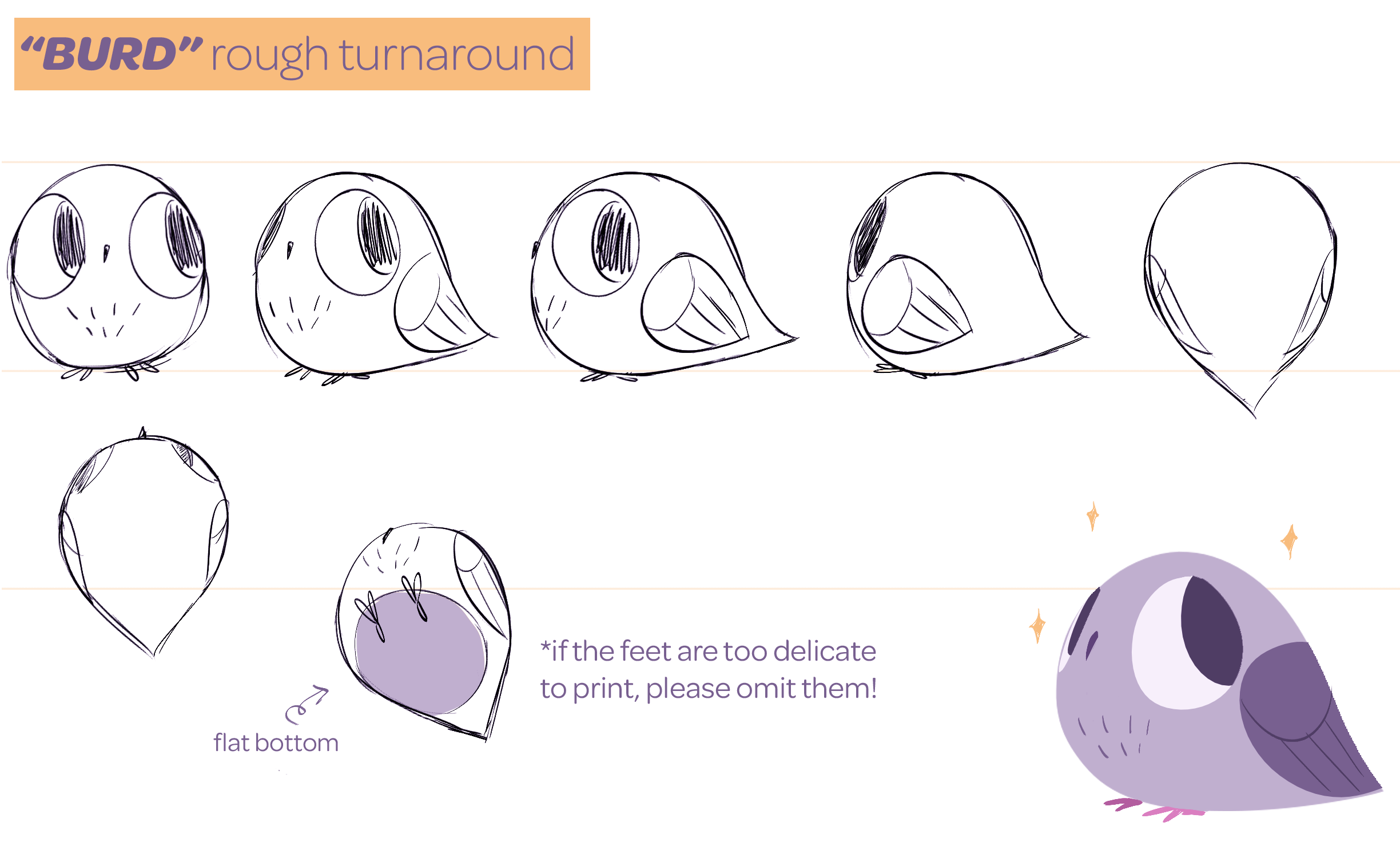 "Burd" Toy Concept from third year thesis film, Wingman