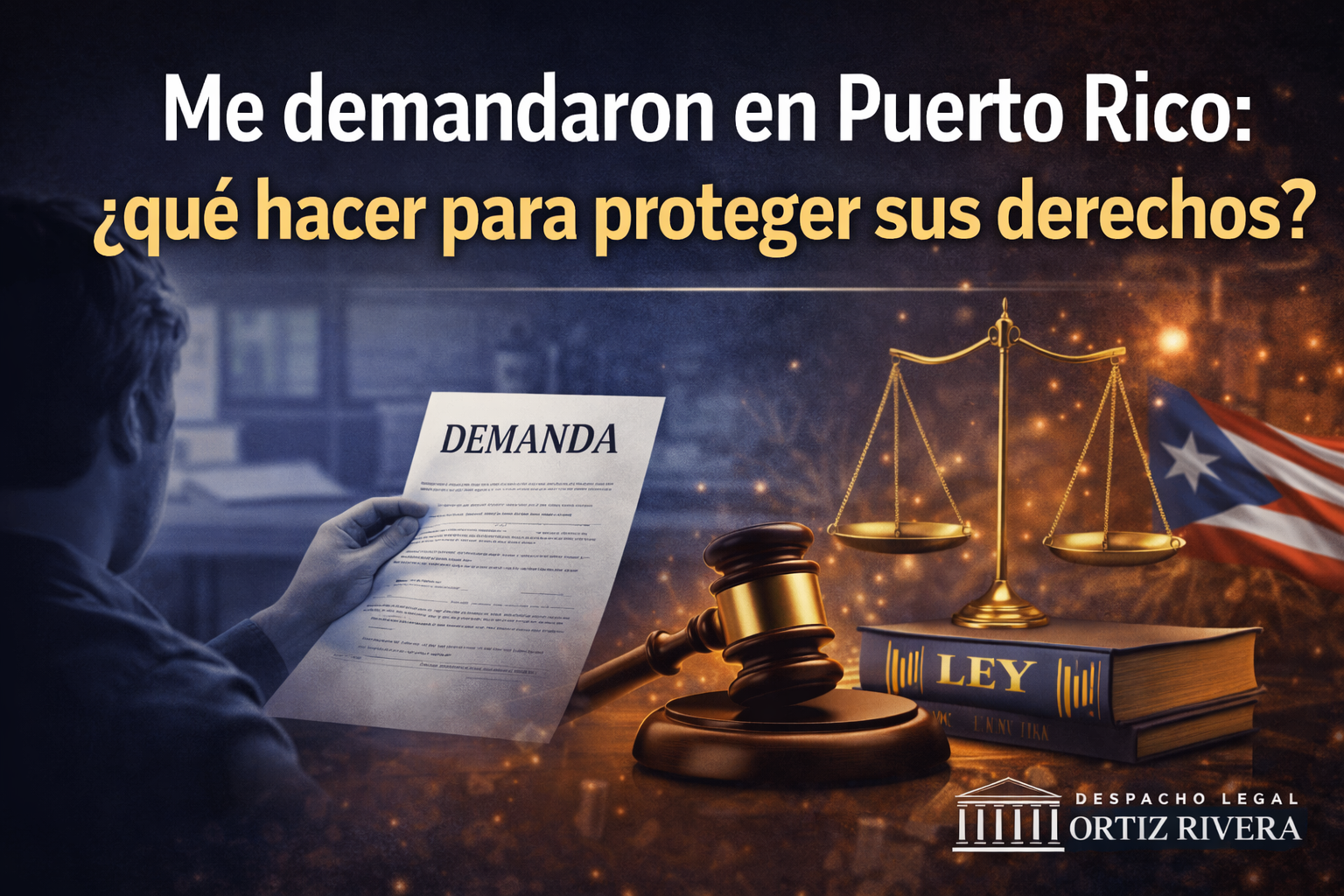 Me demandaron en Puerto Rico: ¿qué hacer para proteger sus derechos?